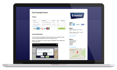 PHP-based web system for event creation and promotion Online event registration and ticketing service
